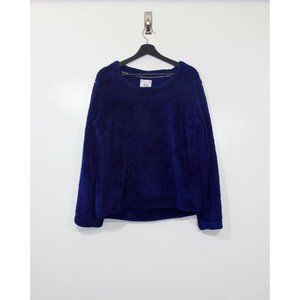 PJ Couture Blue Super Soft Fur Long Sleeve Pajama